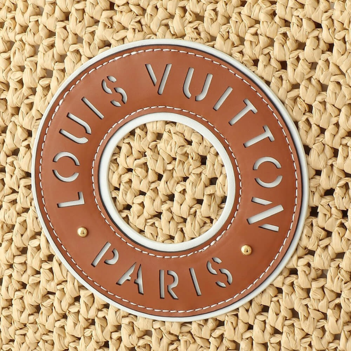 Louis Vuitton – Bolso OnTheGo MM «By The Pool» de rafia