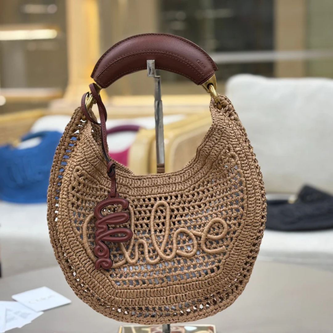 Chloé Bolso «Banana» de rafia