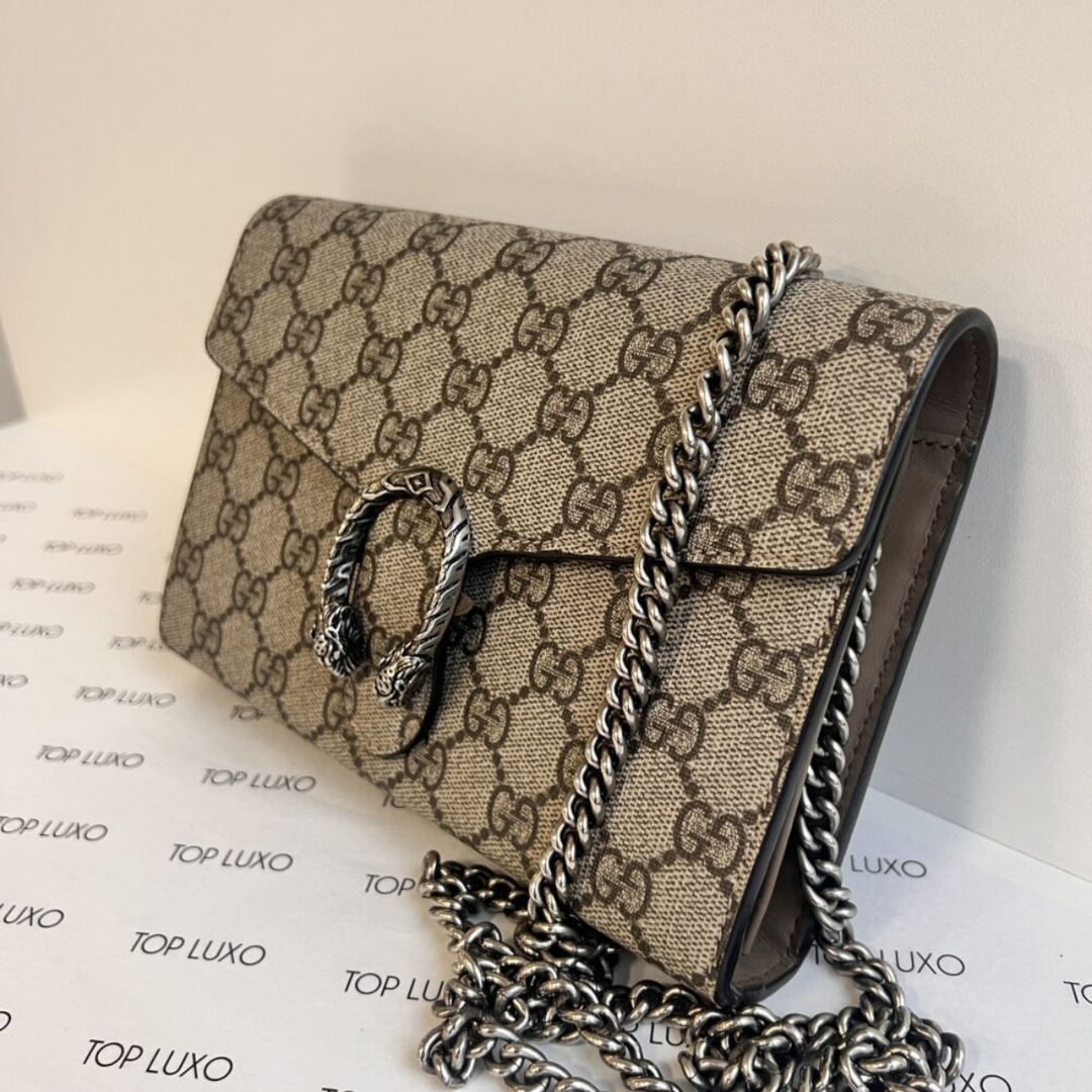 Gucci – Bolso Dionysus Mini GG Supreme Monogram Beige