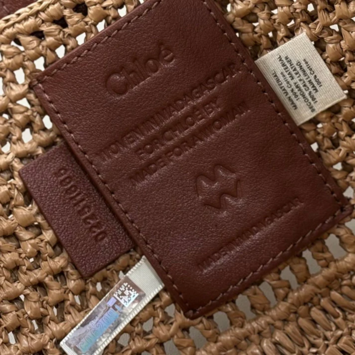 Chloé Bolso «Banana» de rafia