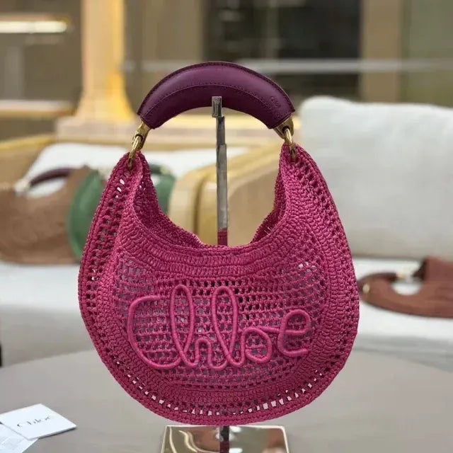 Chloé Bolso «Banana» de rafia